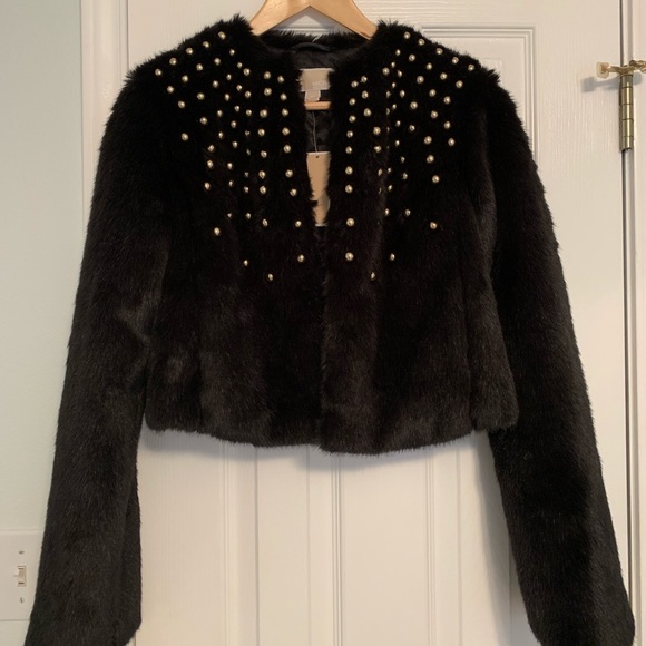 Michael Kors cropped fur jacket - Picture 1 of 7